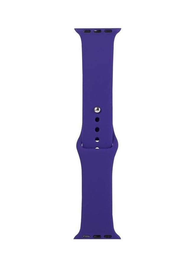 HuHa Replacement Watchband for Apple Watch Series 7/6/5/4/3/2/1/SE 38/40/41mm Purple - Image 1