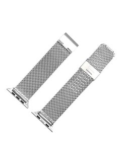 HuHa Ethnic Replacement Watchband for Apple Watch Series 1/2/3/4/5/6/7/SE 38/40/41mm Silver  - Image 2