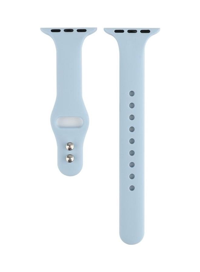 HuHa Replacement Watchband for Apple Watch Series 5/4/3/2/1 42/44mm Sky Blue - Image 2
