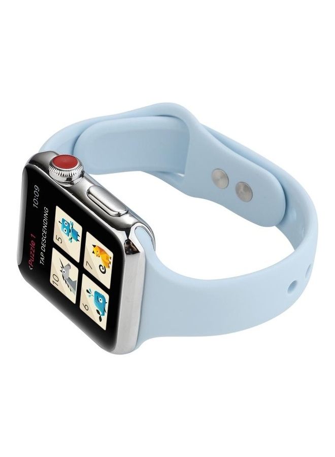 HuHa Replacement Watchband for Apple Watch Series 7/6/5/4/3/2/1/SE 38/40/41mm Sky Blue - Image 5