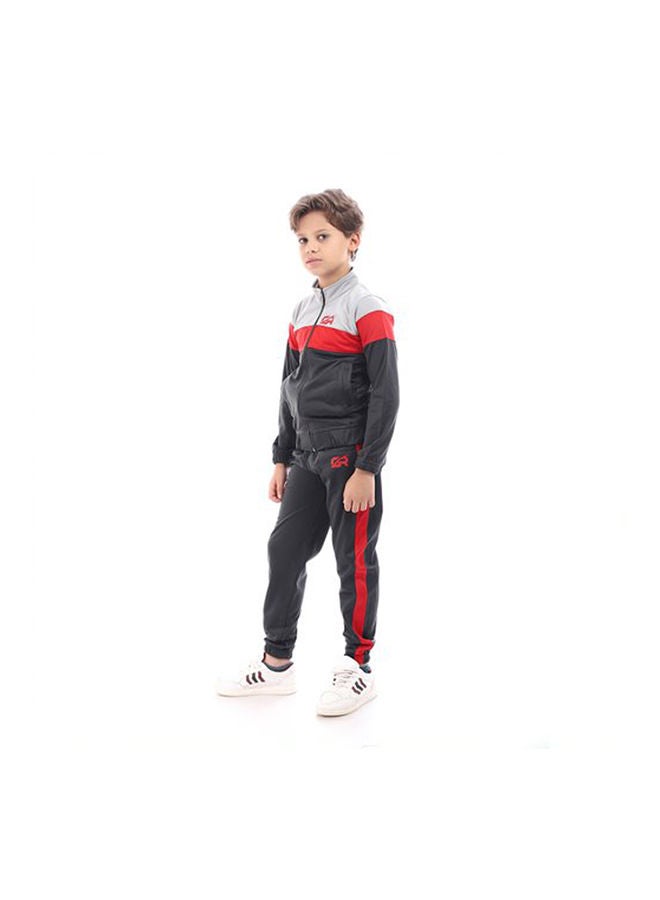 Caesar Training Suit  With Pocket Grey  - Image 3