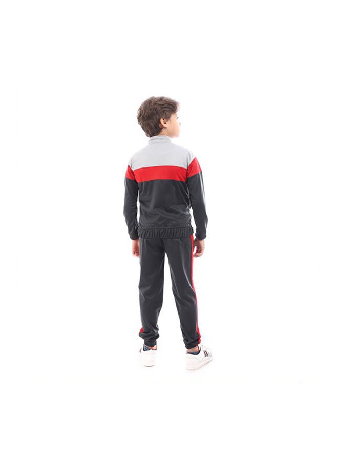 Caesar Training Suit  With Pocket Grey  - Image 4