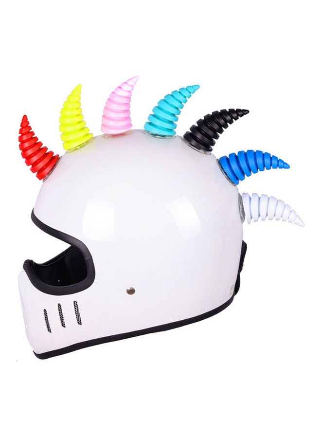 Generic Motorcycle Helmet Decoration Headwear Horn 8.00x4.00x5.00cm - Image 3