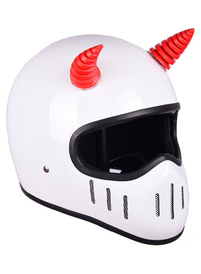 Generic Motorcycle Helmet Decoration Headwear Horn 8.00x4.00x5.00cm - Image 2