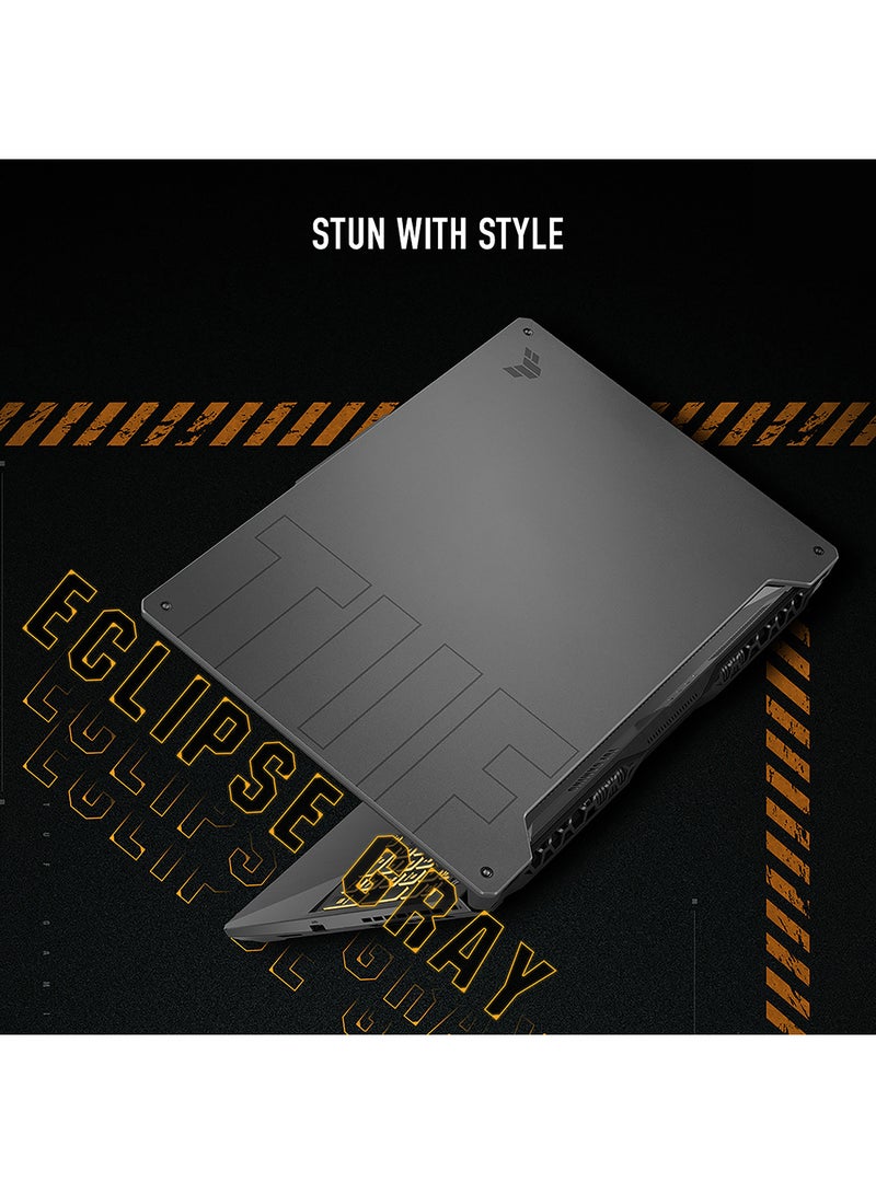 TUF Gaming F15 FX506HCB-HN1138T (Upgraded Version) Laptop With 15.6-Inch Full HD Display, Core i5 Processor/8GB RAM/512GB SSD/Windows 10/NVIDIA GeForce RTX 3050 /International Version English/Arabic Eclipse Gray - v1634617669/N51376169A_9