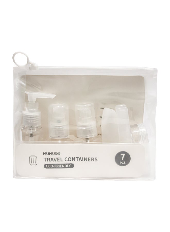 ماموسو مجموعة زجاجات السفر الصديقة للبيئة مكونة من 7 قطع - Image 2