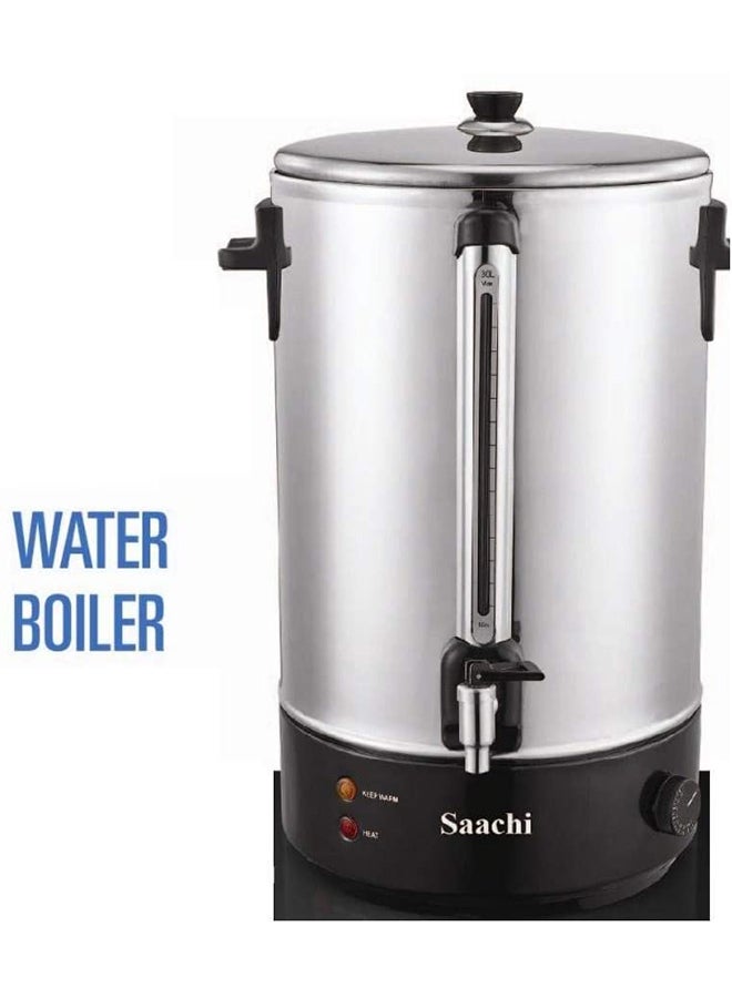 Saachi - Water Boiler with Stainless Steel Body, Adjustable Temperature Control, Automatic Shut-Off and Non-Drip Dispensing Tap NL-WB-7340-ST Silver - Image 1