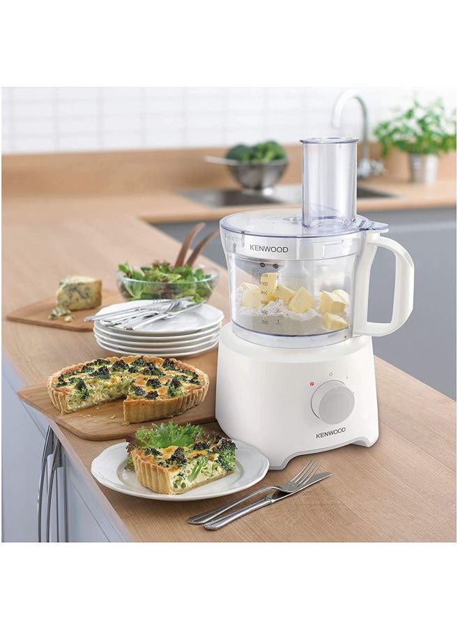 KENWOOD - Multipro Compact Food Processor 1.2 L 800.0 W FDP303 White/Clear - Image 1