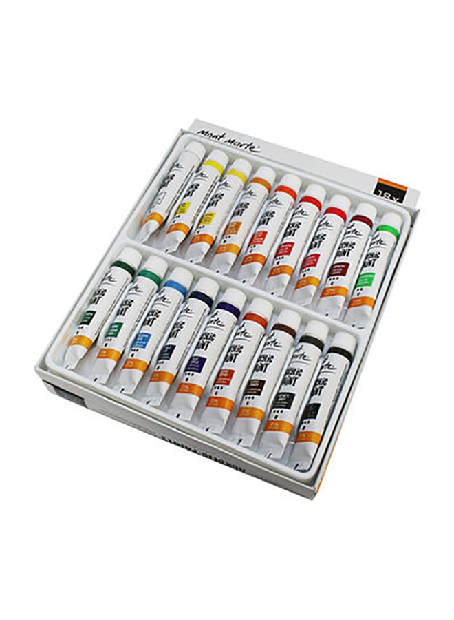 Mont Marte - 18-Piece Two Seasons Acrylic Paint Colour Tube 18x12ml Multicolour - Image 1