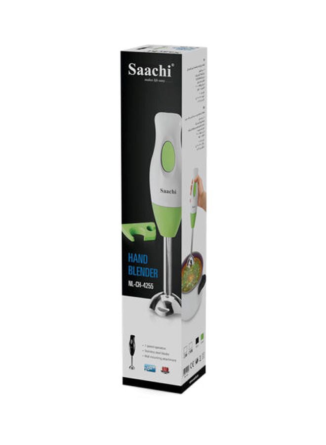 Saachi - Hand Blender With Wall Mounting Attachment NL-CH-4255-GN White/Green/Silver - Image 1