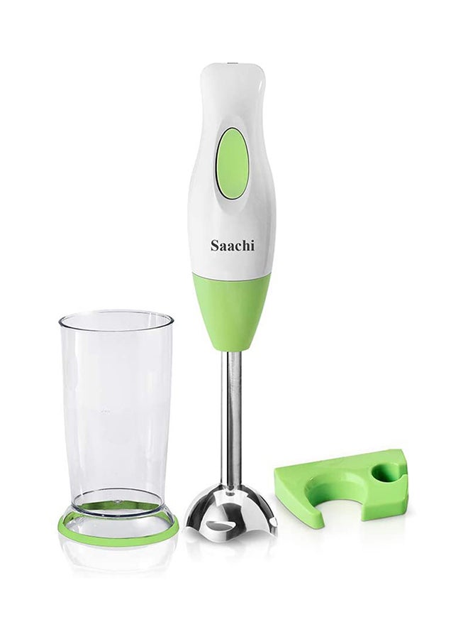Saachi - Hand Blender With Wall Mounting Attachment NL-CH-4255-GN White/Green/Silver - Image 1