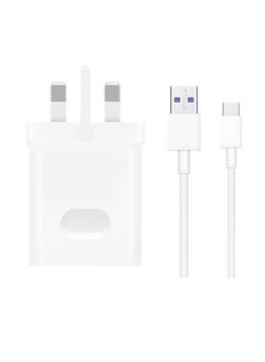 هواوي شاحن جداري فائق بموصل USB Type-C بقوة 40 وات أبيض  - Image 1