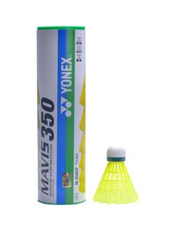 Yonex Unisex Mavis 350 Shuttlecock Set 6-Piece Green Cap  - Image 2