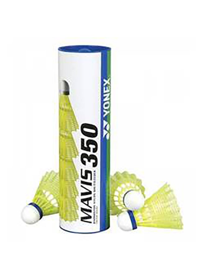 Yonex Pack Of 6 Mavis 350 Nylon Shuttlecock Set Standard  - Image 4