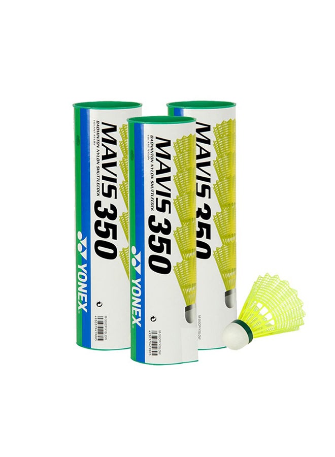 Yonex Pack Of 6 Mavis 350 Nylon Shuttlecock Set Standard  - Image 3