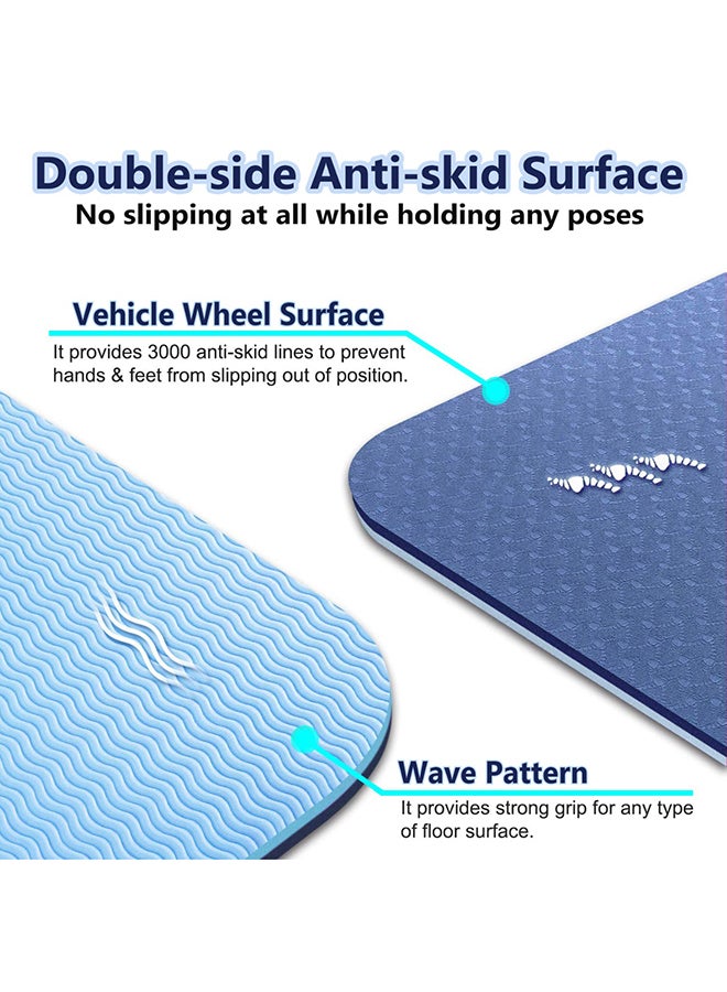 SkyLand Unisex Comfortable and Extra Protection Anti-Skid TPE Yoga Mat 61*183cm  - Image 3
