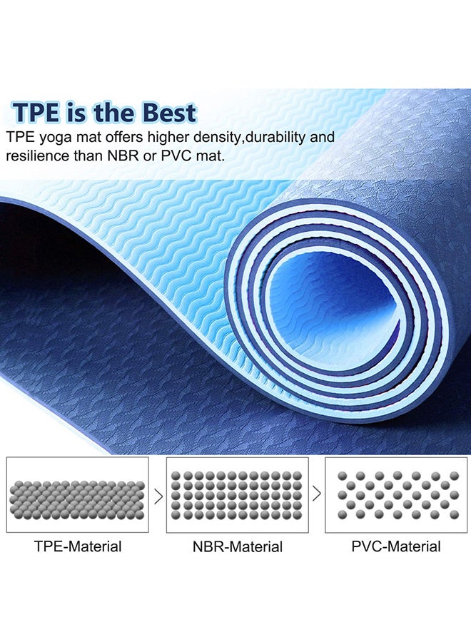 SkyLand Unisex Comfortable and Extra Protection Anti-Skid TPE Yoga Mat 61*183cm  - Image 2