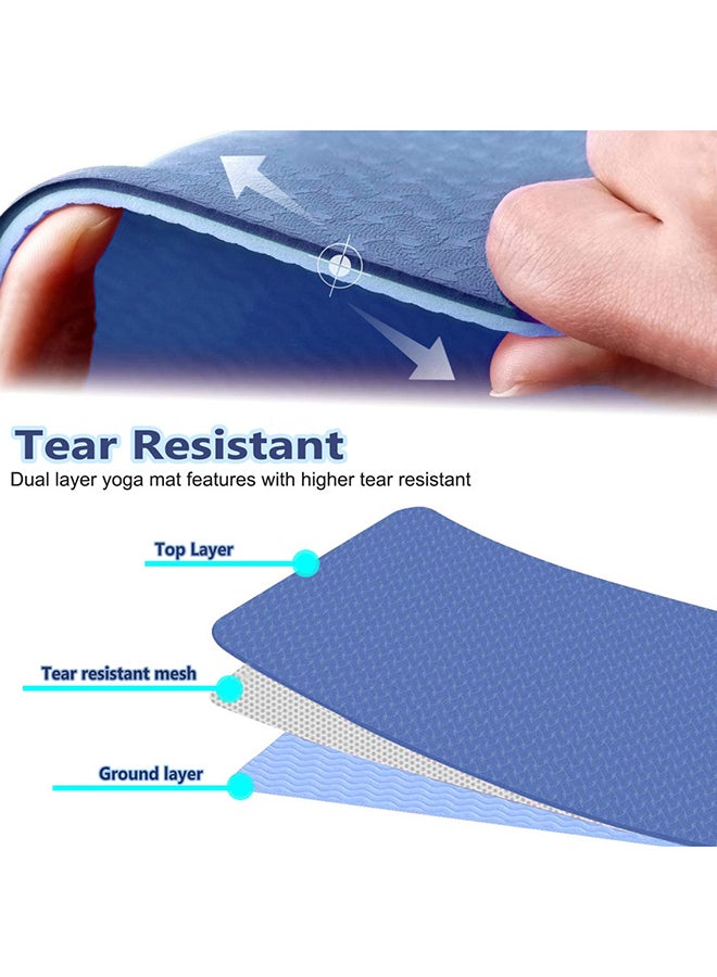 SkyLand Unisex Comfortable and Extra Protection Anti-Skid TPE Yoga Mat 61*183cm  - Image 4
