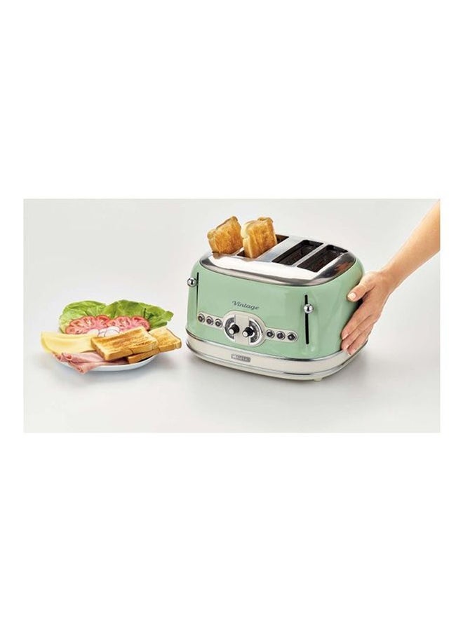 أريتي محمصة خبز كلاسيكية 4 شرائح 1600.0 W 156 أخضر/فضي  - Image 3