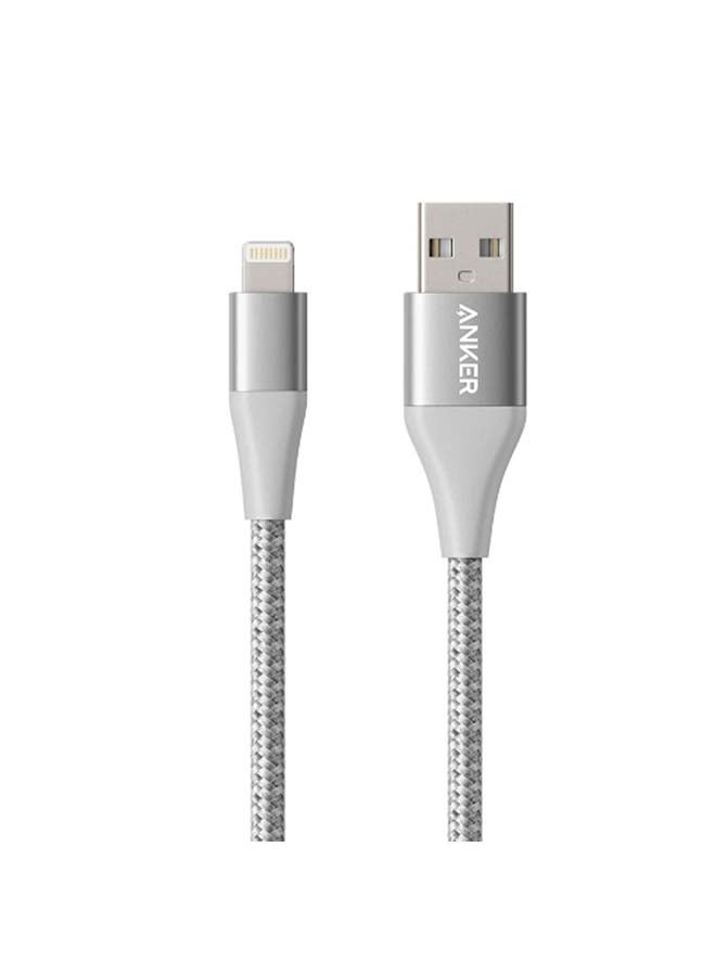 Powerline II Lighting Data Sync And Charging Cable Silver