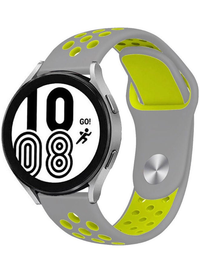 MARGOUN Replacement Band For Samsung Galaxy 4/Galaxy 4 Classic Watch Grey/Green - Image 1