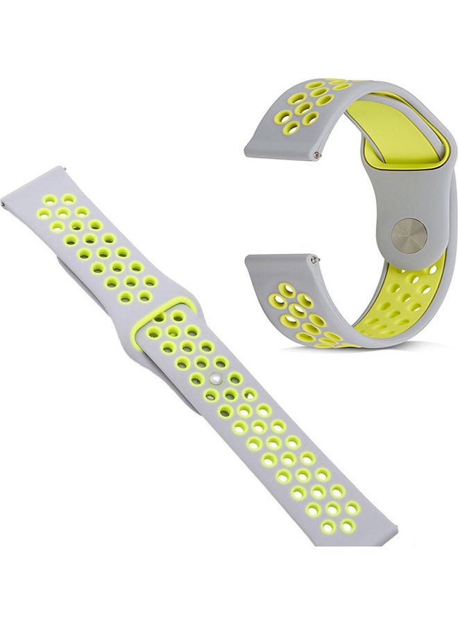 MARGOUN Replacement Band For Samsung Galaxy 4/Galaxy 4 Classic Watch Grey/Green - Image 4