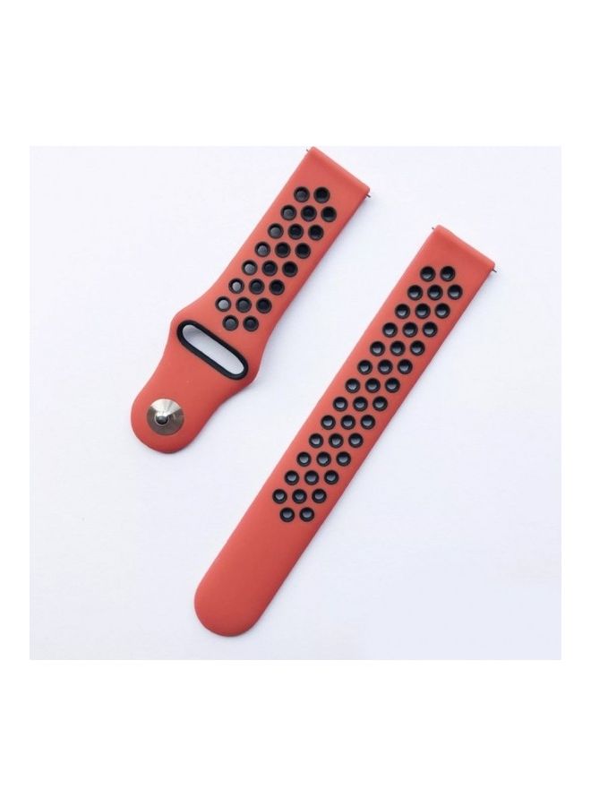 MARGOUN - Replacement Band For Samsung Galaxy 4/Galaxy 4 Classic Watch Red/black - Image 1