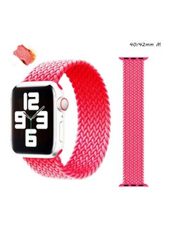 Braided Replacement Strap For Apple Watch Series 1/2/3/4/5/6/SE 42-44mm Pink