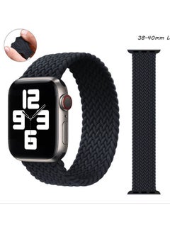 Braided Replacement Strap For Apple Watch Series 1/2/3/4/5/6/SE 38-40mm Black