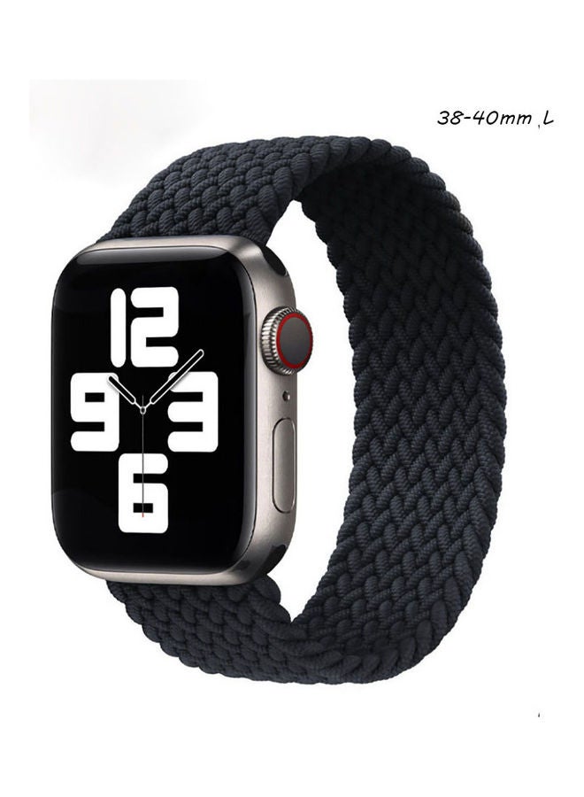 VILILY - Braided Replacement Strap For Apple Watch Series 1/2/3/4/5/6/SE 38-40mm Black - Image 1