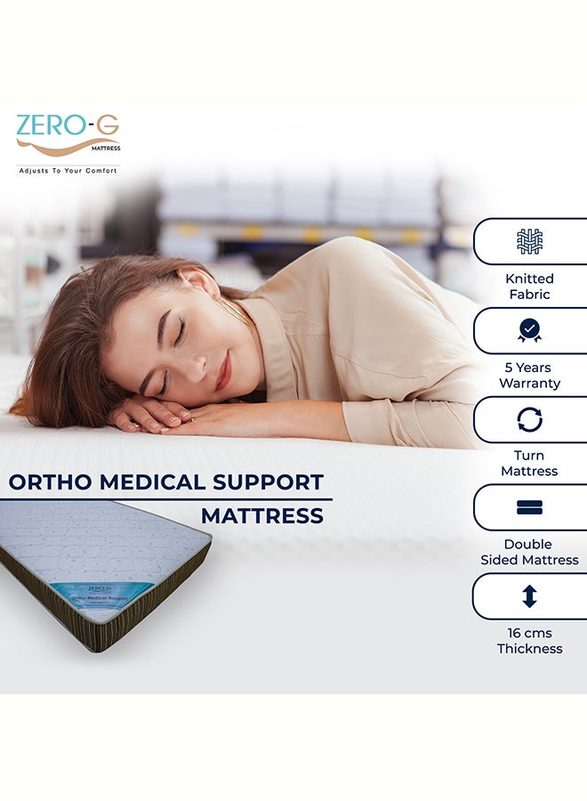 Zero-G Beds - Ortho Medical Mattress White 90x200x16cm - Image 1