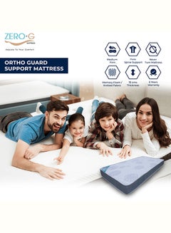 Zero-G Beds Ortho Guard Mattress White/Grey 120x200x16cm  - Image 4