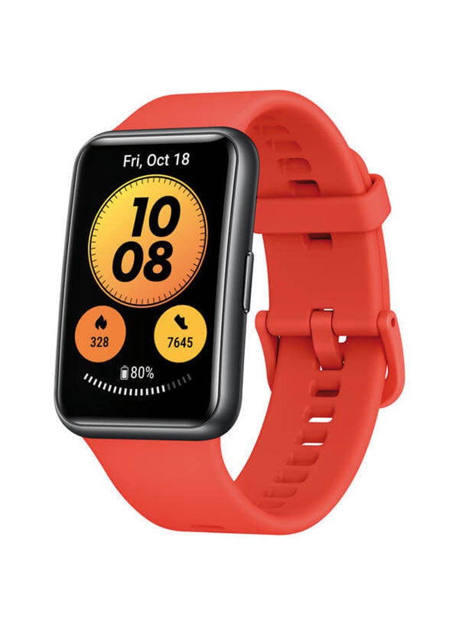 HUAWEI - Watch fit 2021 All-Day SpO2 Monitoring1 Long Battery Life 1.64" AMOLED Display Pomelo Red - Image 1