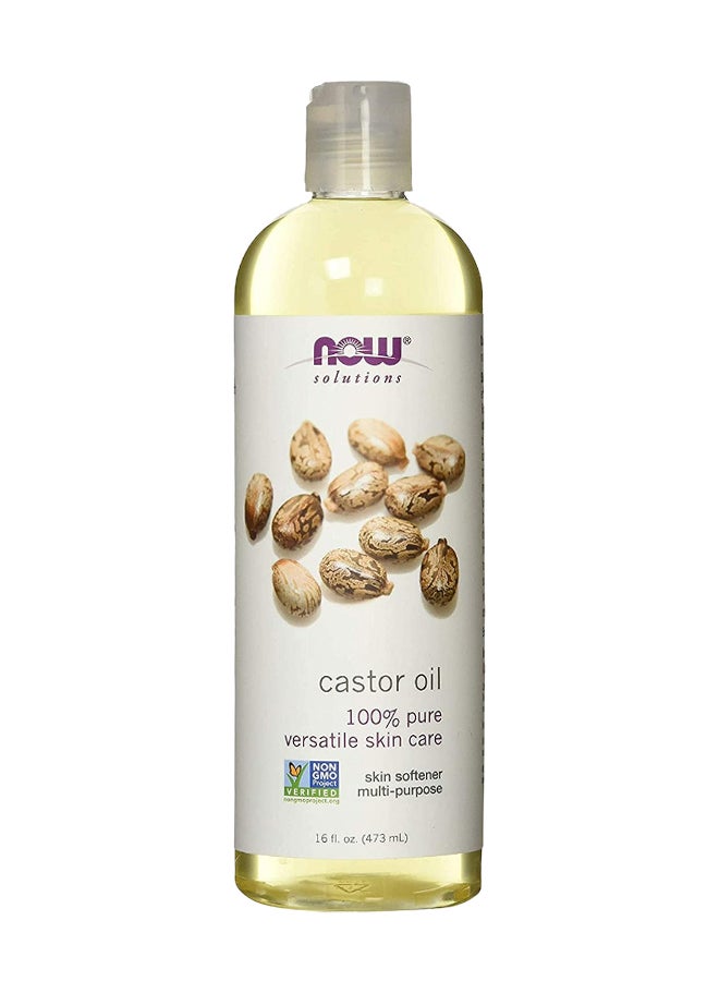 Now Foods Castor Oil Yellow 473ml - Image 1