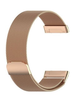 MARGOUN Milanese Band Stainless Steel Mesh Loop Strap for Fitbit Versa 3/Sense SmartWatch Rose Gold  - Image 3