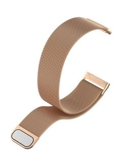 MARGOUN Milanese Band Stainless Steel Mesh Loop Strap for Fitbit Versa 3/Sense SmartWatch Rose Gold  - Image 4