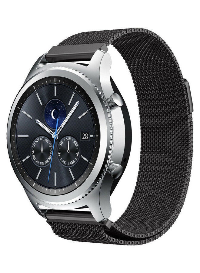 MARGOUN - Milanese Loop Replacement Band For Samsung Gear S3 Classic/Frontier Black - Image 1