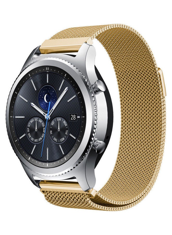 MARGOUN - Milanese Loop Replacement Band For Samsung Gear S3 Classic/Frontier Gold - Image 1
