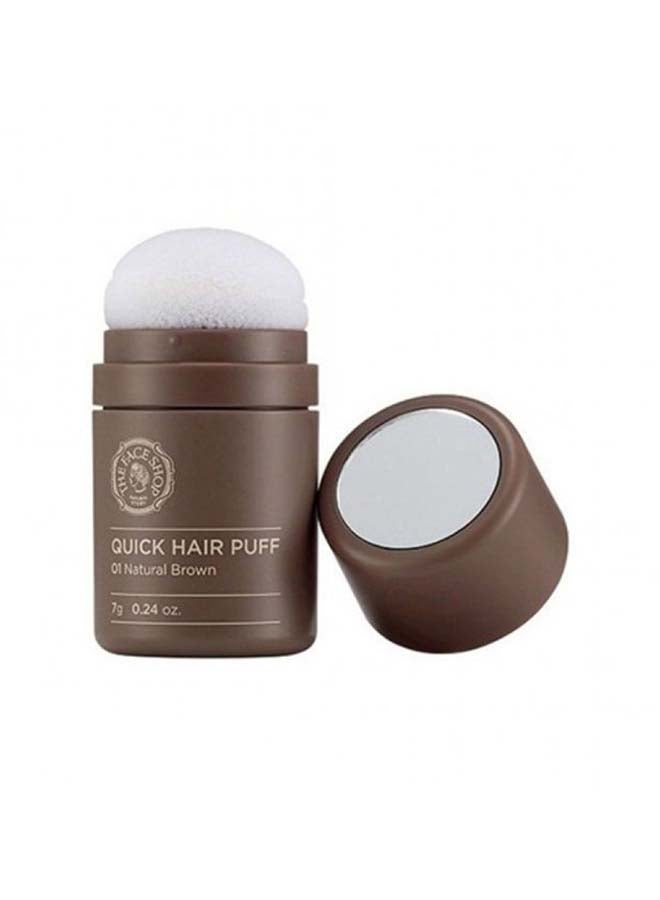 THEFACESHOP Quick Hair Puff 01 Natural Brown 7grams - Image 1