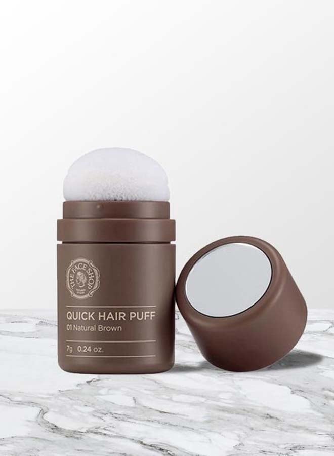 THEFACESHOP Quick Hair Puff 01 Natural Brown 7grams - Image 2