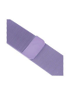 MOCOM Milanese Loop Stainless Steel Replacement Band for Apple Watch Series 7 45mm Violet  - Image 2