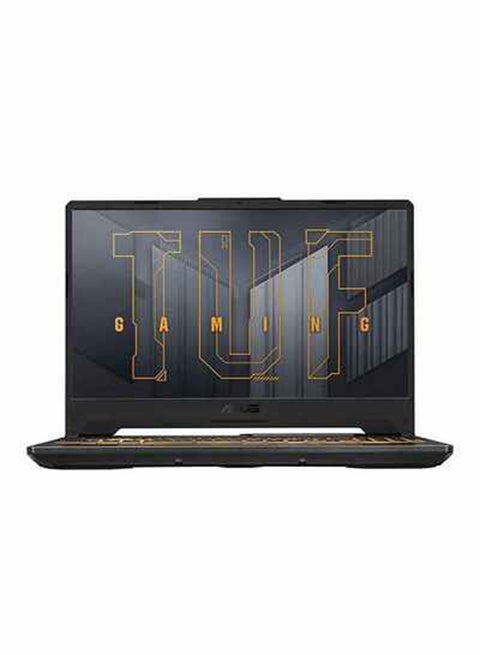 لابتوب TUF F15 FX506HCB-HN1138T للألعاب بشاشة بدقةٍ كاملة الوضوح مقاس 15.6 بوصة، معالج كور i5/ذاكرة رام سعة 8 جيجابايت/محرك أقراص SSD سعة 512 جيجابايت/ويندوز 10/بطاقة رسومات إنفيديا جيفورس RTX 3050/إصدار عالمي الإنجليزية/العربية رمادي إكليبس