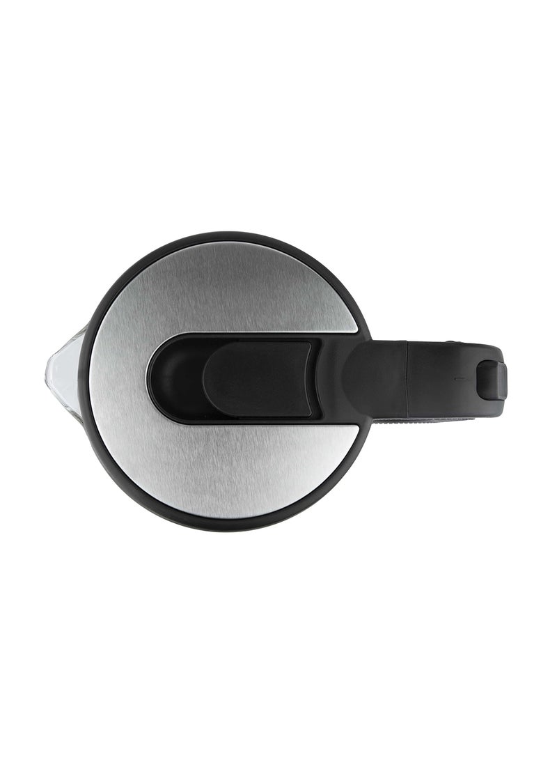 Jano Electric Glass Kettle 1.7 L 2200 W E03219 Silver/Black/Clear - Image 3