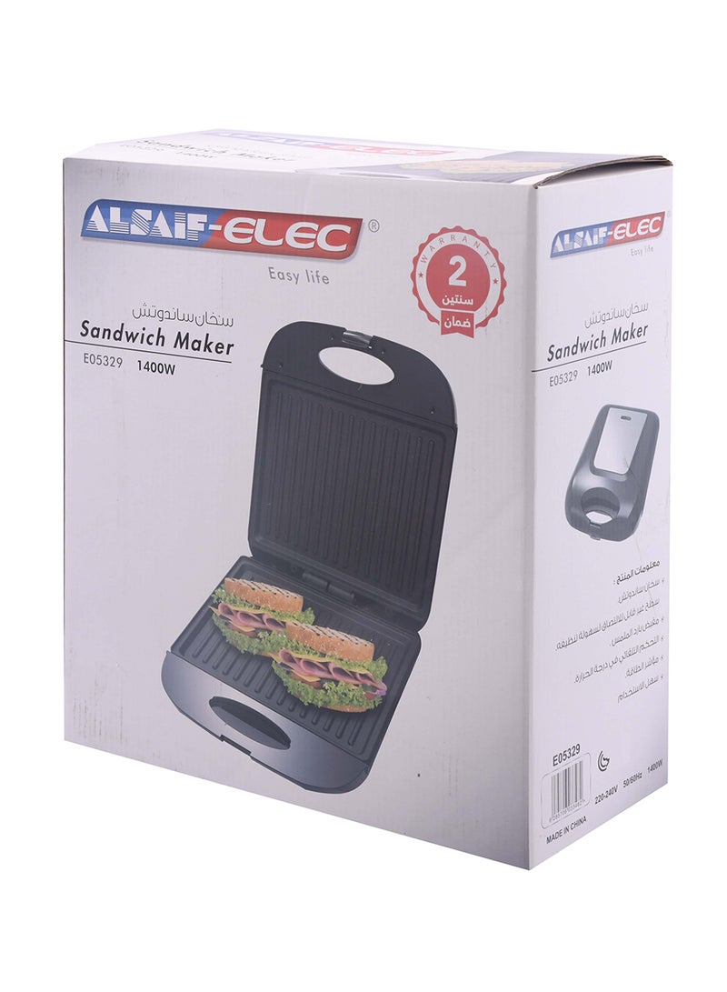 Jano Sandwich Maker 1400.0 W E05329 Silver/Black  - Image 2