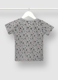RAHA Boys Printed T-Shirt Black / Grey  - Image 2