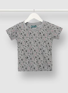 RAHA Boys Printed T-Shirt Black / Grey  - Image 1
