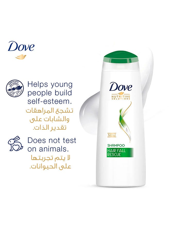 Dove - Shampoo Hair Fall Multicolour 2x400ml - Image 1