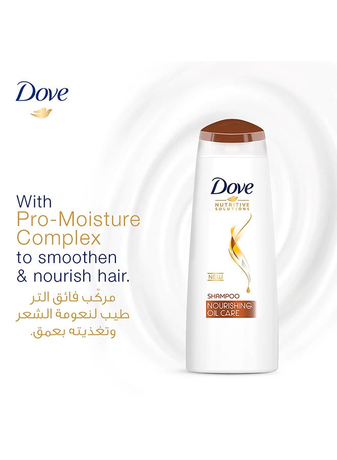 Dove - Shampoo Nourishing Oil Multicolour 2x400ml - Image 1
