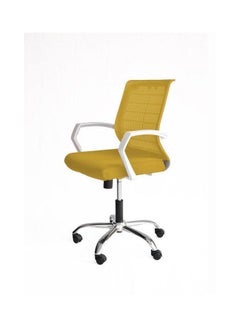 Swivel Office Chair Yellow 50x110x50 cm Yellow 50x110x50 cmkg - v1634632588/N51444307A_1