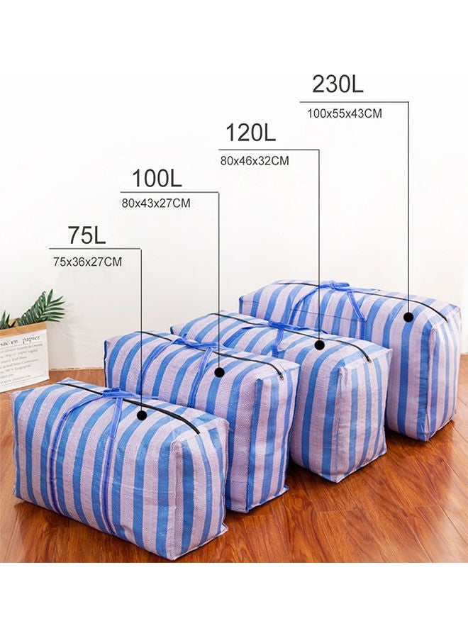 Generic 4-Piece Oversized Waterproof Storage Bag Blue 100x55x43cm  - Image 2